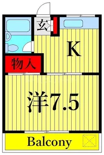 コーポヨシノ【2階】の間取り