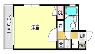 ダイアパレス博多駅南【2階】の間取り