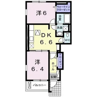 ラム・アルドール【1階】の間取り