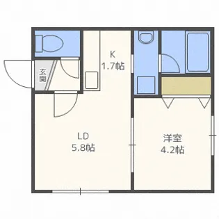 アズーリ中の島参番館【3階】の間取り