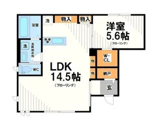 エルシオン狛江【1階】の間取り