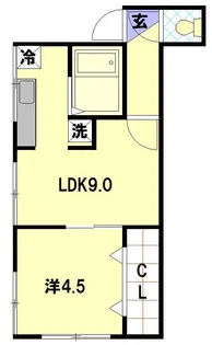 高橋アパート【2階】の間取り