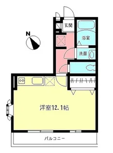 ロングフォレストB【1階】の間取り