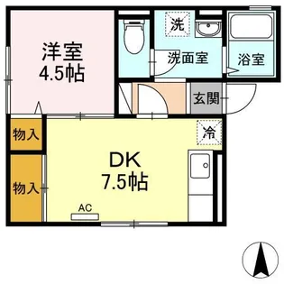 コトー松美ガ丘【2階】の間取り