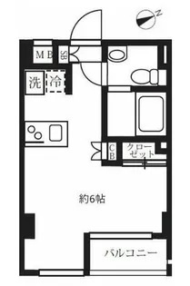 ガーデン代々木八幡【2階】の間取り