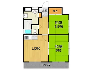 プレミール伊丹【2階】の間取り