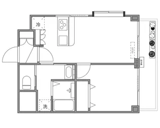 チサンマンション原宿【2階】の間取り
