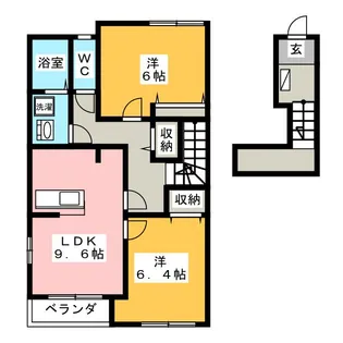 アジュール【2階】の間取り