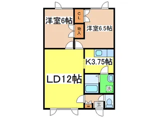 paon16(パオン)【1階】の間取り