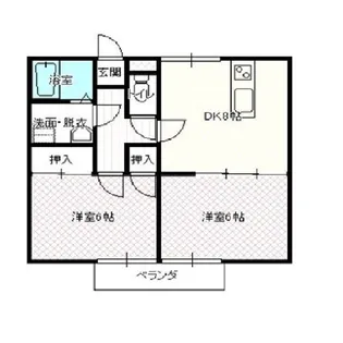 ハイツエマブル【2階】の間取り