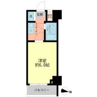 新中野スカイレジテル【10階】の間取り