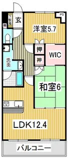 HAO新屋敷【3階】の間取り