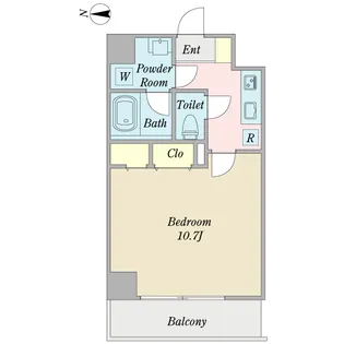 コル クラージュ横濱【5階】の間取り
