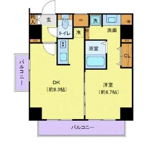 プレール・ドゥーク高円寺【5階】の間取り
