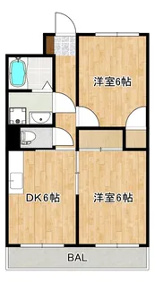 クローネ川口【5階】の間取り