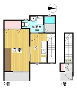 レセナ湊東II【2階】の間取り