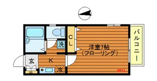 ブルームVI【1階】の間取り