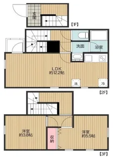 アクア二子玉川【3階】の間取り