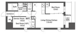 エスタート横濱高島町【3階】の間取り