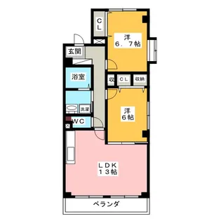 ANNEX 21【1階】の間取り