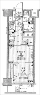 日神デュオステージ蔵前NEXT【12階】の間取り
