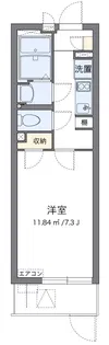 クレイノベルウッドII 広川【1階】の間取り