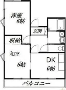 メゾンヴェール鴨江【3階】の間取り