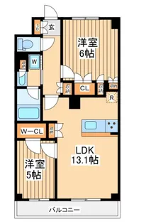 パレステージ相模大野テラス【4階】の間取り