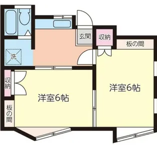 ホワイトコーポII【1階】の間取り