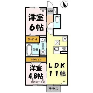 ポワール【1階】の間取り