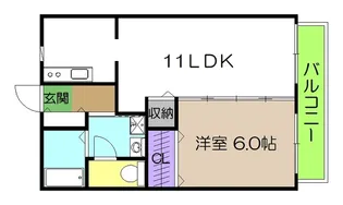 メゾンEYE A棟【2階】の間取り
