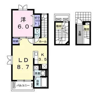 ブリーゼ・エム【3階】の間取り