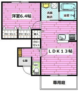 ハイム田屋【1階】の間取り