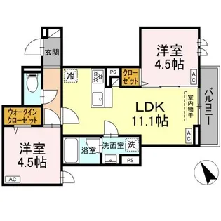 セレスティア桜上水【2階】の間取り