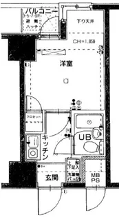 日神パレステージ阪東橋【9階】の間取り