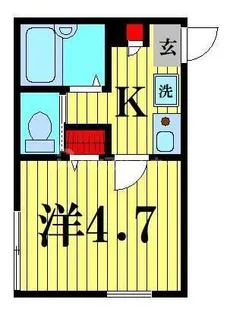 クレセントムーン曳舟【3階】の間取り