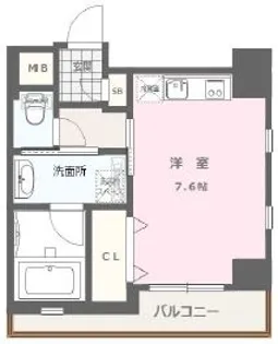 ヴィラージュ大手門【4階】の間取り