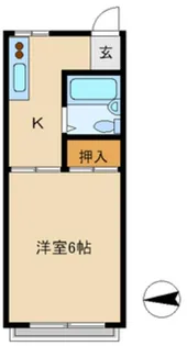 西野ハイツ【2階】の間取り