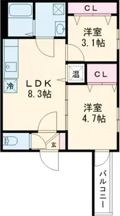 I maison Rhodon【2階】の間取り