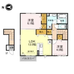ソシアA【2階】の間取り