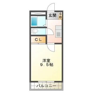 メゾンエルパティオ【2階】の間取り