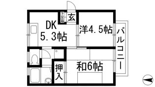 メゾンドソレイユ【2階】の間取り