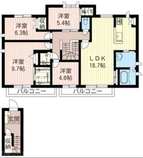 R&A HILLS国分寺II【2階】の間取り