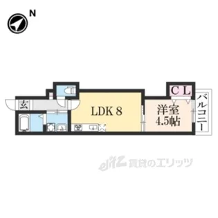 プライベートレジデンス山科御陵【3階】の間取り