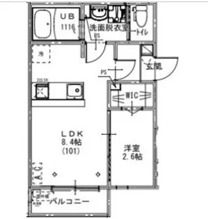 KEIAI RESIDENCE せんげん台VII【2階】の間取り