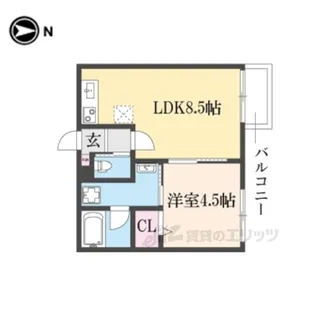メゾン・ド・メグ湖南【2階】の間取り