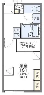 レオパレス南田園第2【2階】の間取り