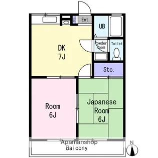 バードヒル三保【1階】の間取り