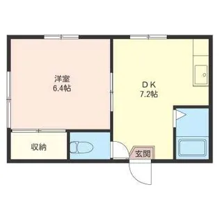 ドミール清水台【1階】の間取り