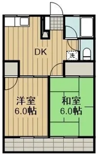 シティハイム サカモト【1階】の間取り